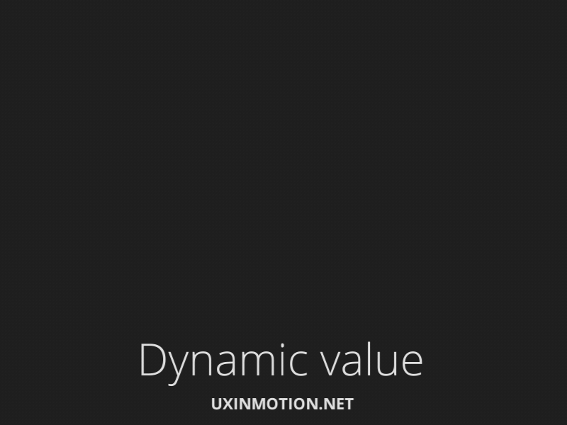 Dynamic Value