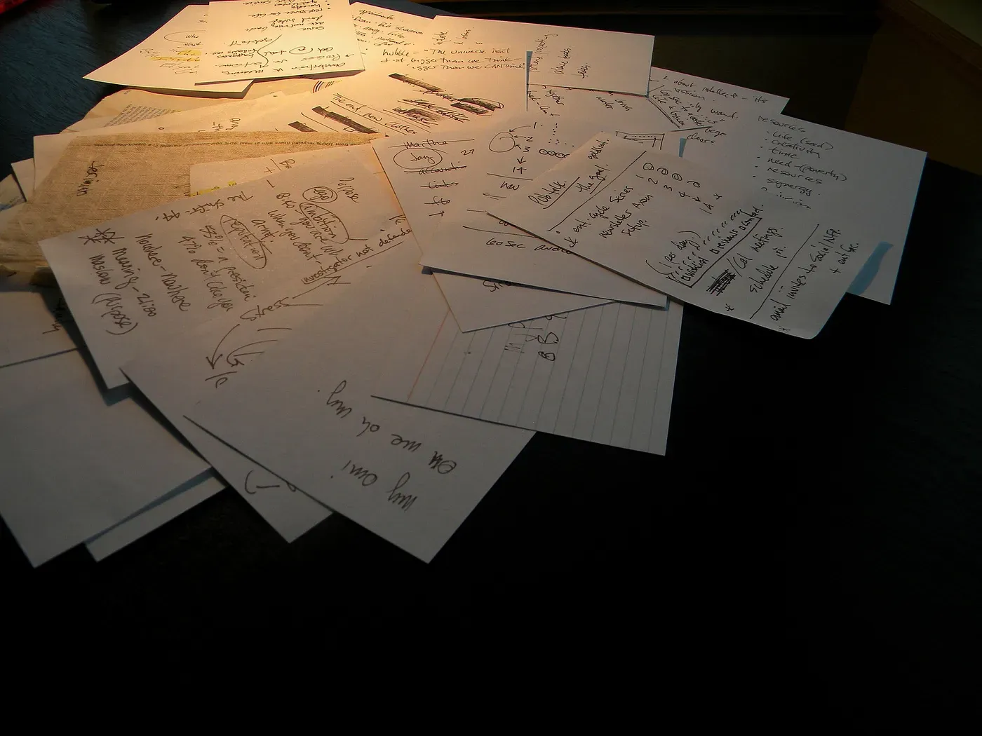 Omfg 一大堆亂成一團的紙張，願樹木安息。