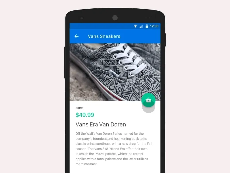 展示 Material Design 可以維持情境一致的互動