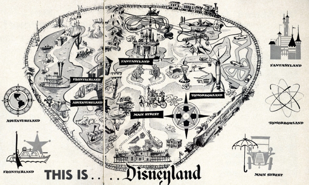 早期的迪士尼樂園地圖