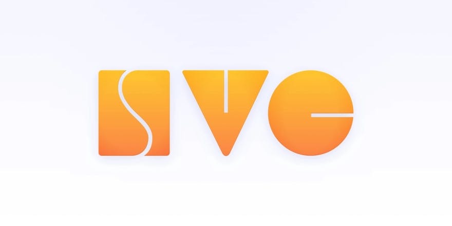 封面圖是橘色的方塊、三角形與圓形，以缺口的方式拼成 SVG 字樣
