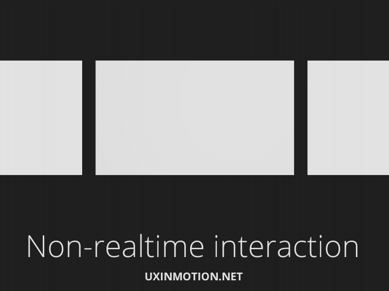 Non-realtime Interaction