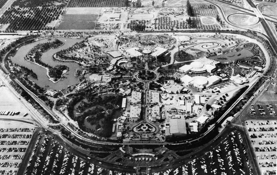 1956 年的迪士尼樂園鳥瞰圖